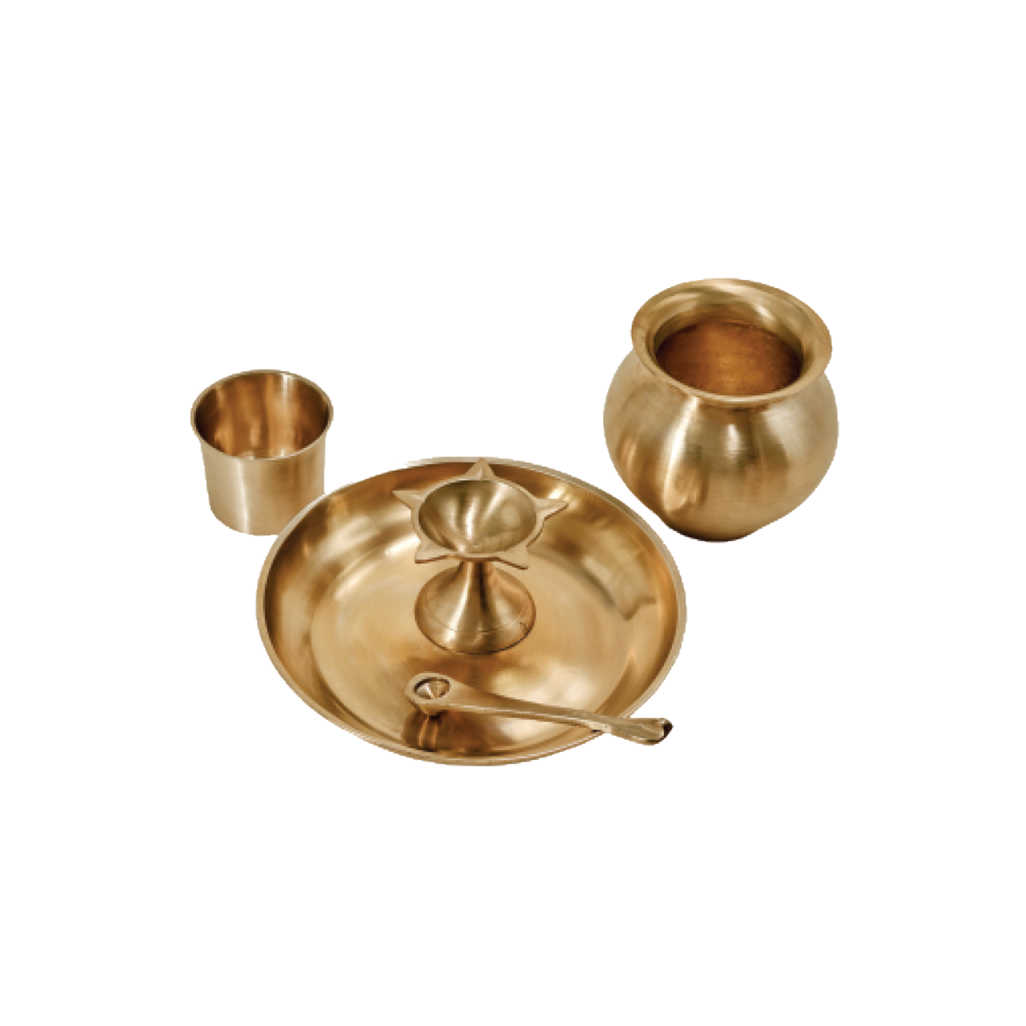 Bronze Pooja Set - Tarbhana with Kalash