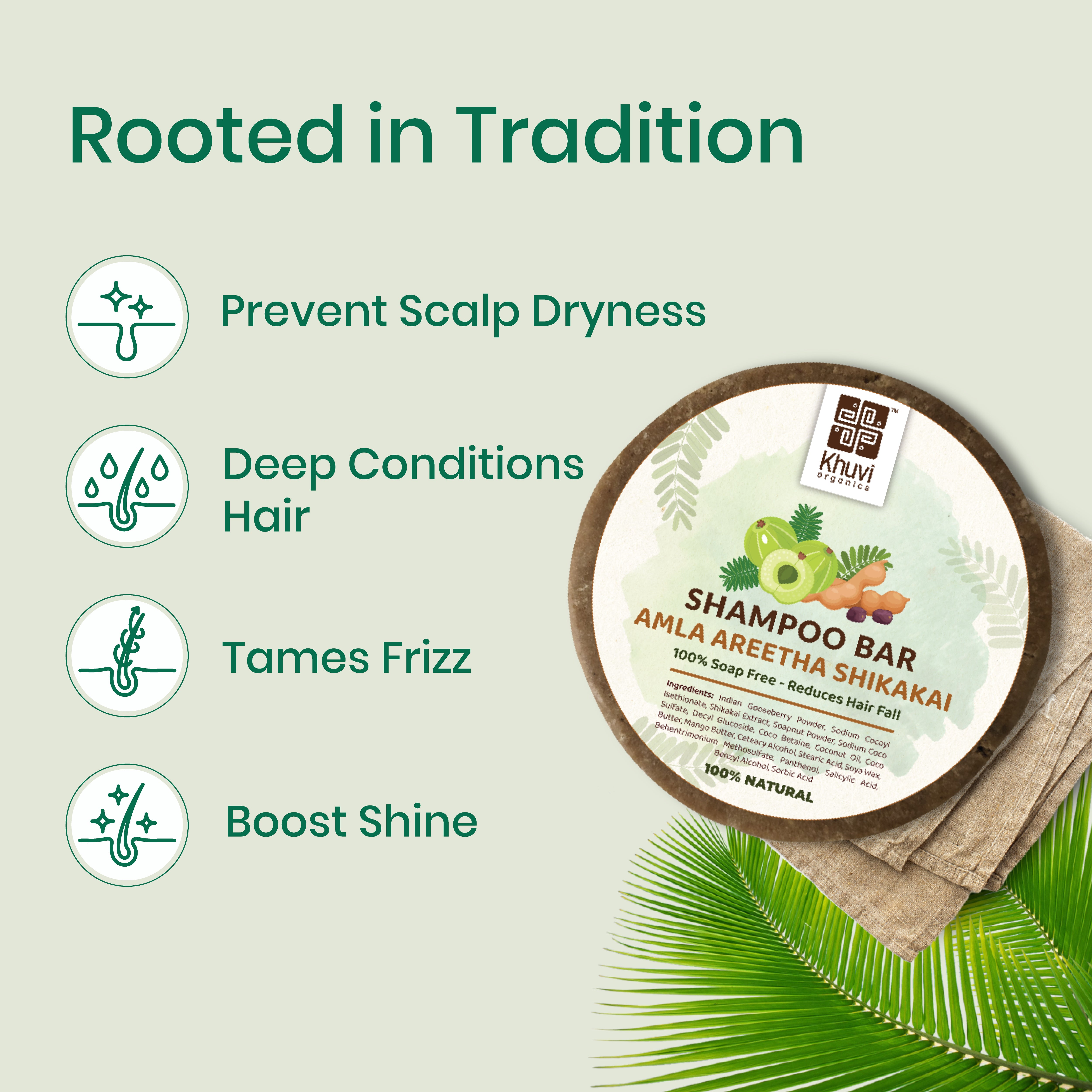 Shampoo Bar - Aamla Areetha Shikakai