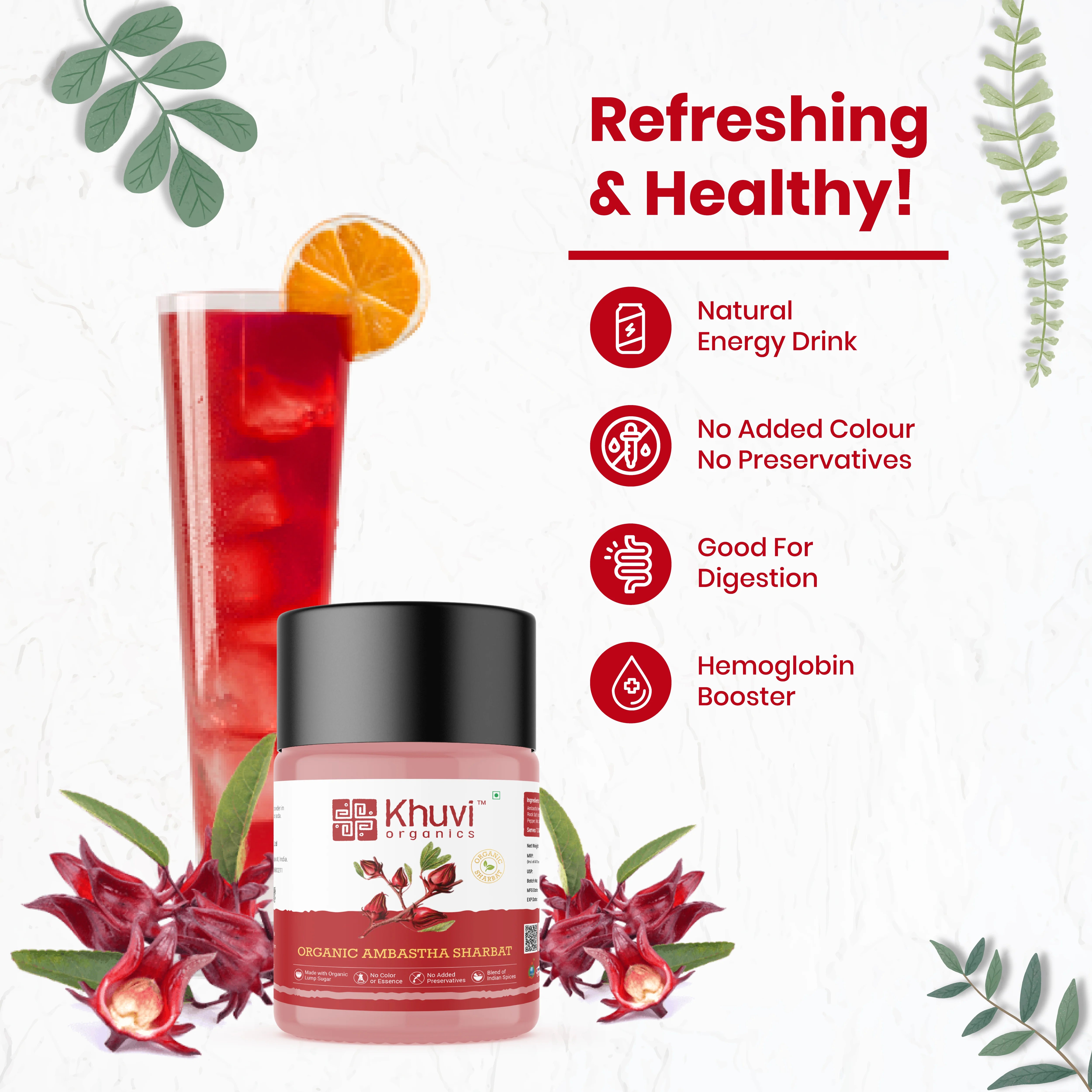 Sharbat Ambastha Powder (With Lump Sugar)