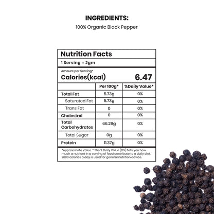 Whole Black Pepper (Kala Mari)