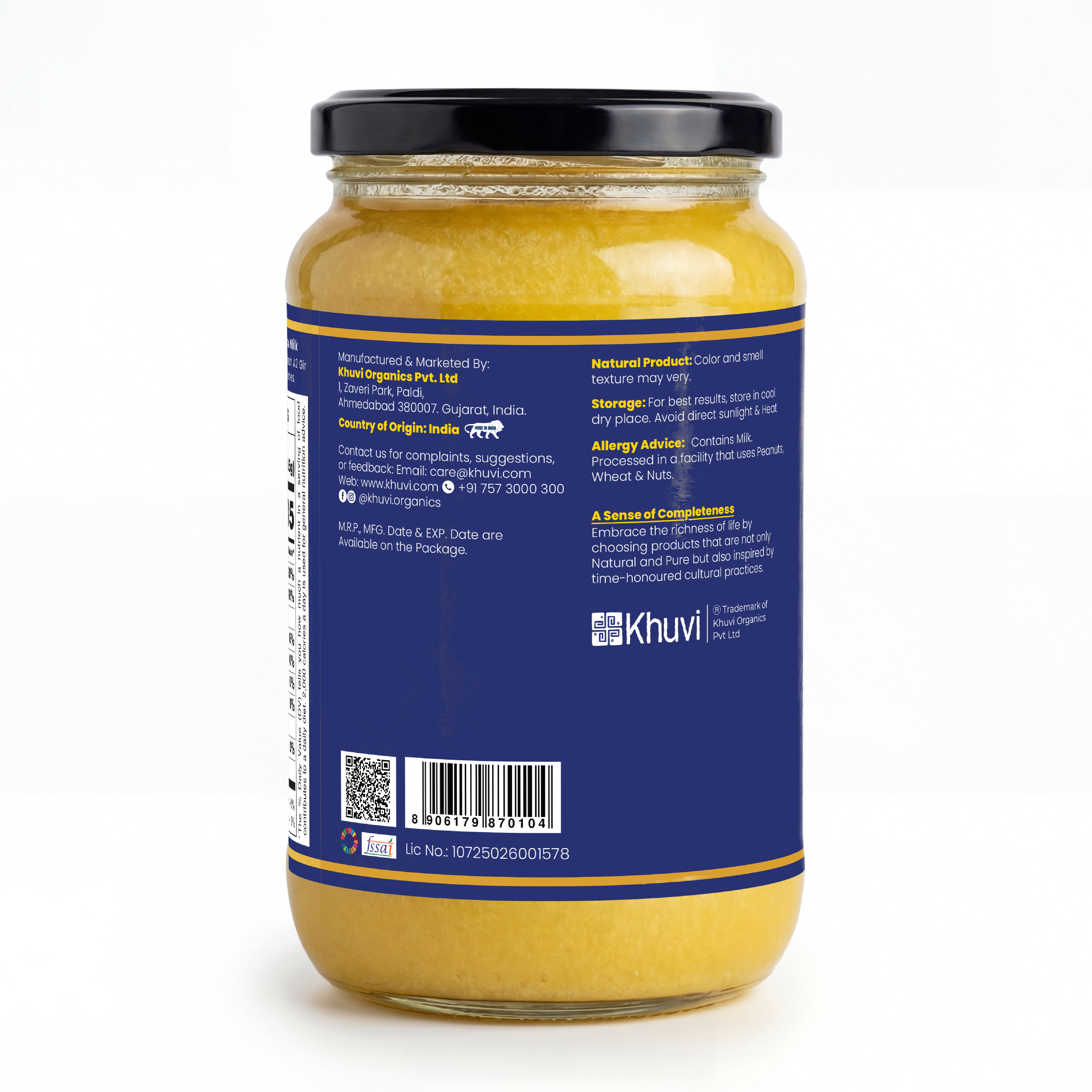 Hand Bilona A2 Gir Cow Pure Ghee