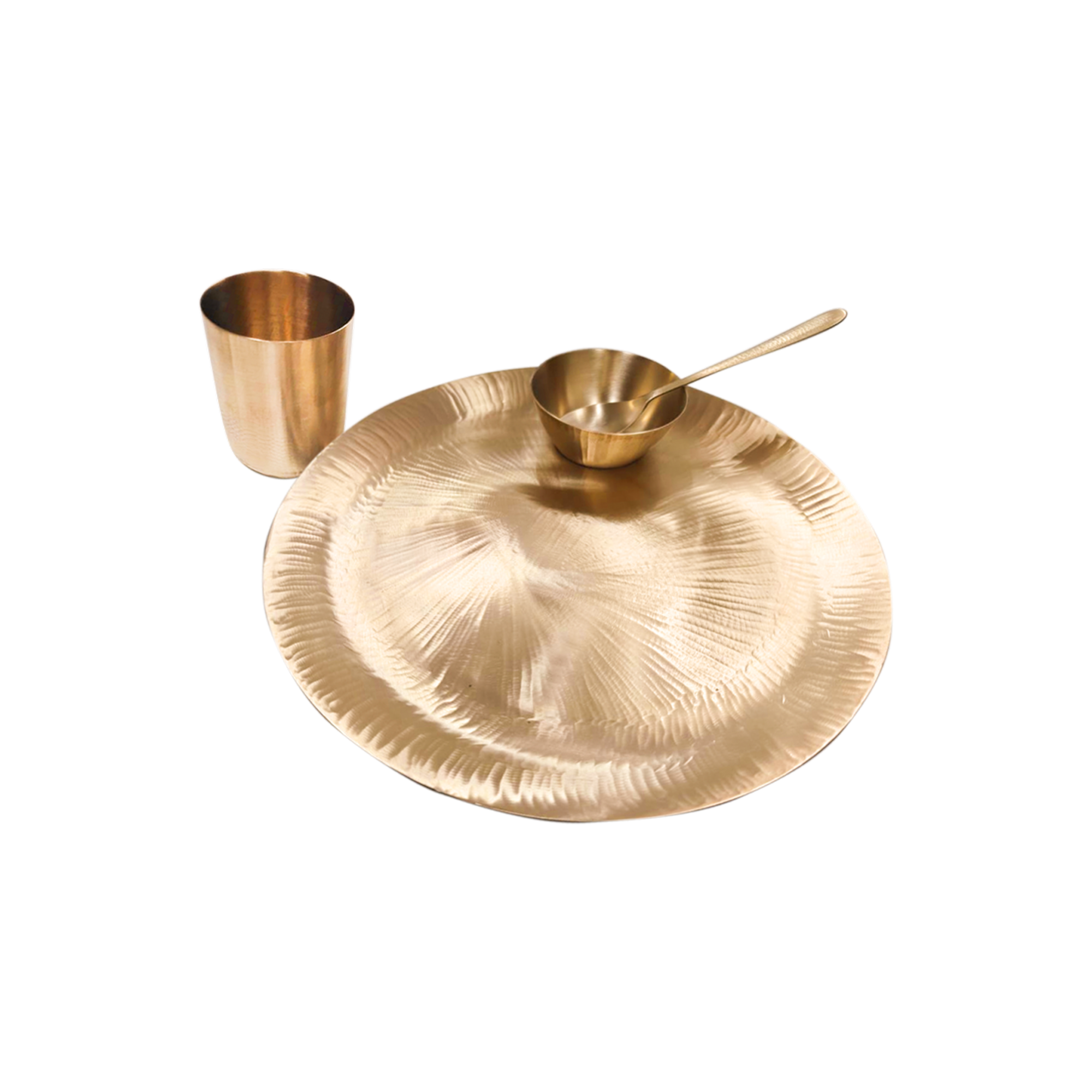 Bronze Dinner Set - Feather | 5 Items