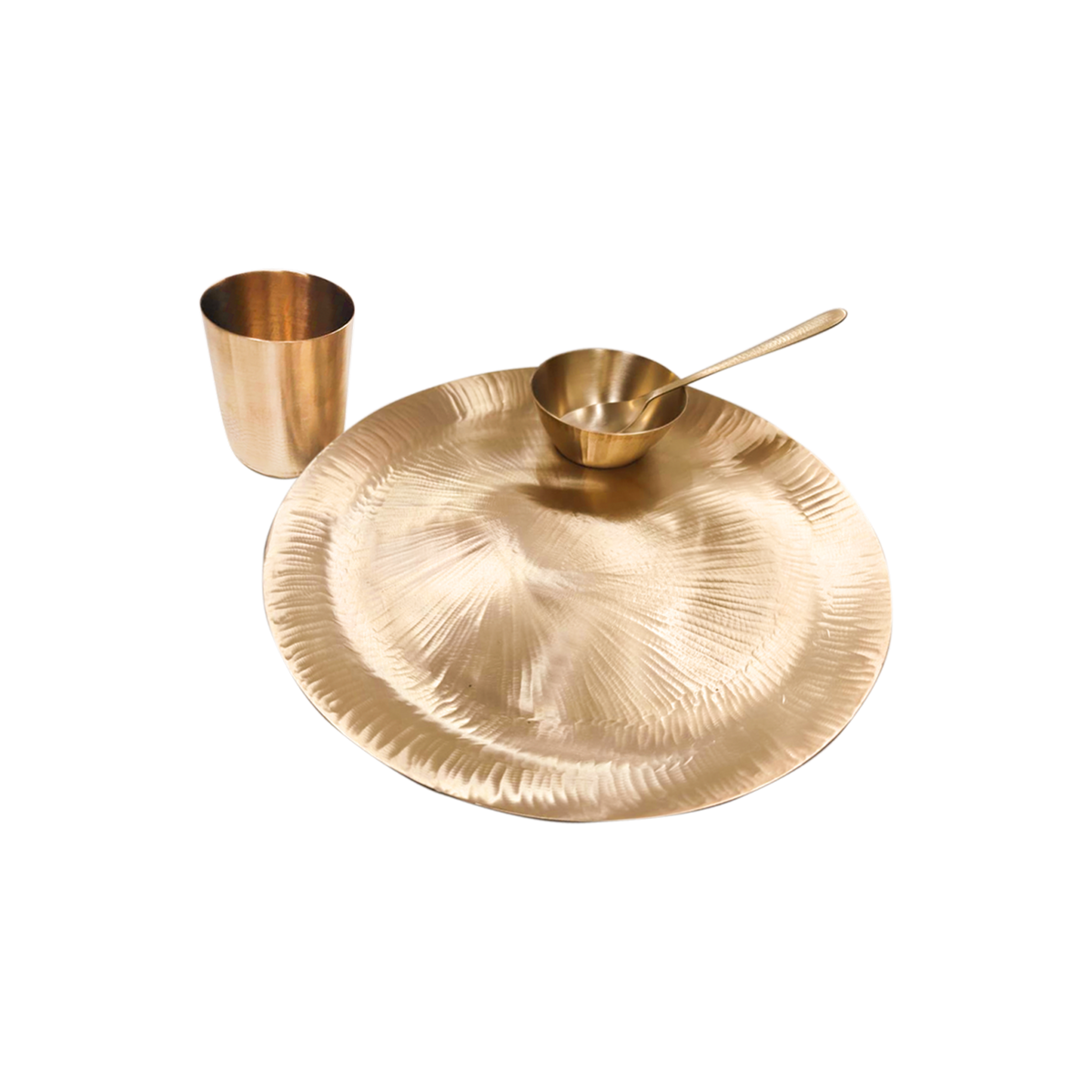 Bronze Dinner Set - Feather | 5 Items