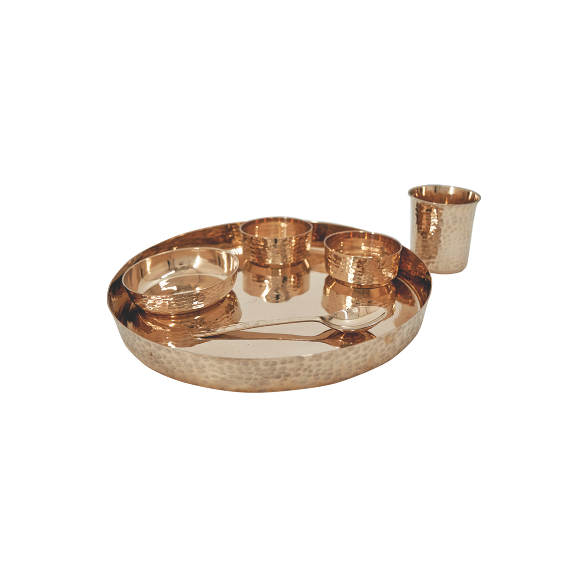 Bronze Dinner Set - Hammered | 6 Items