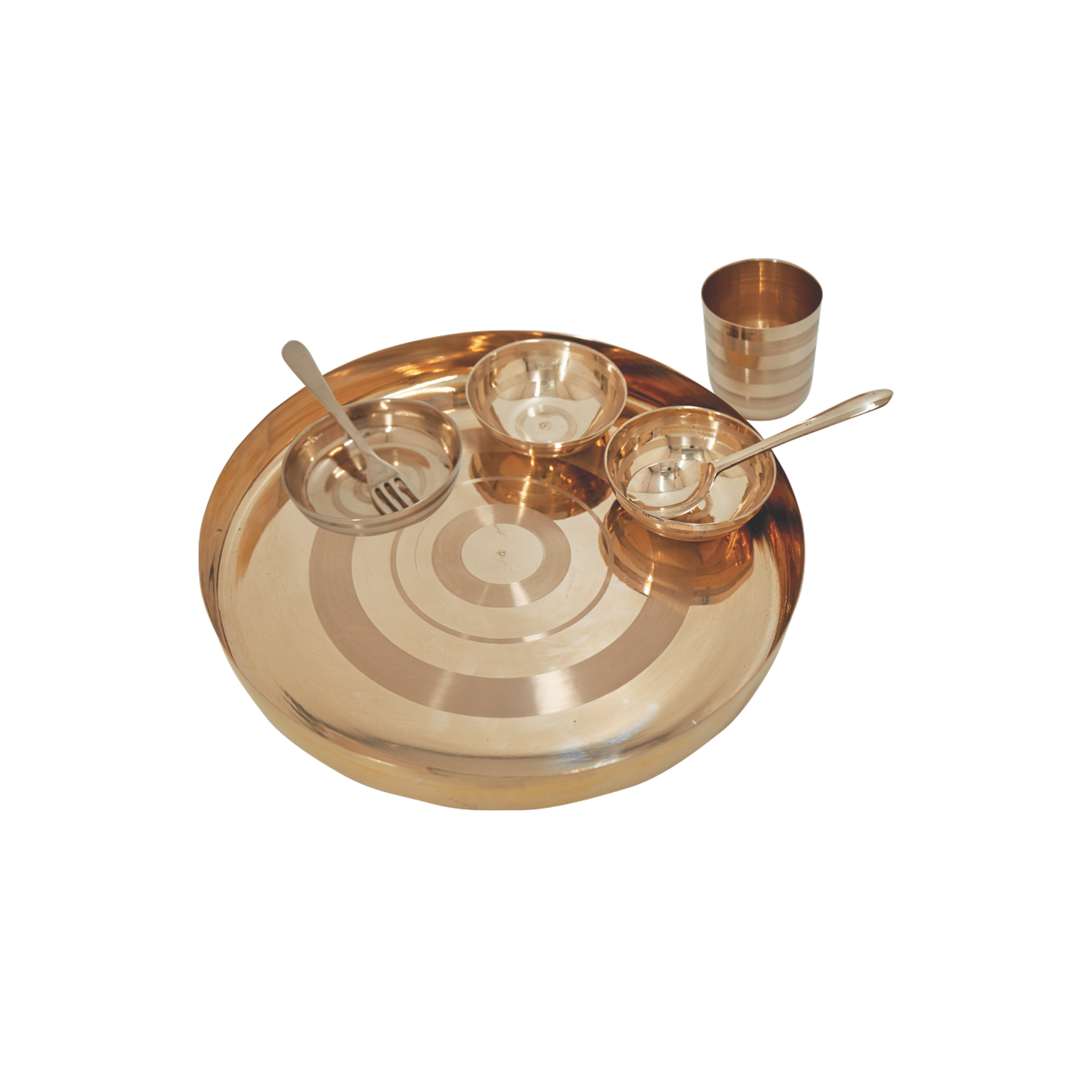 Bronze Dinner Set - Haveli | 7 Items