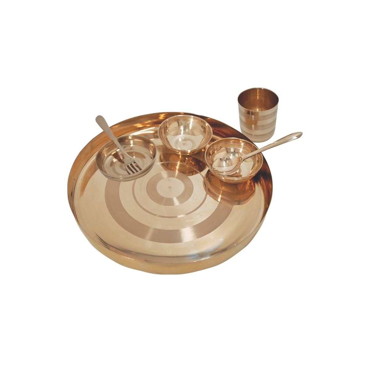 Bronze Dinner Set - Haveli | 7 Items
