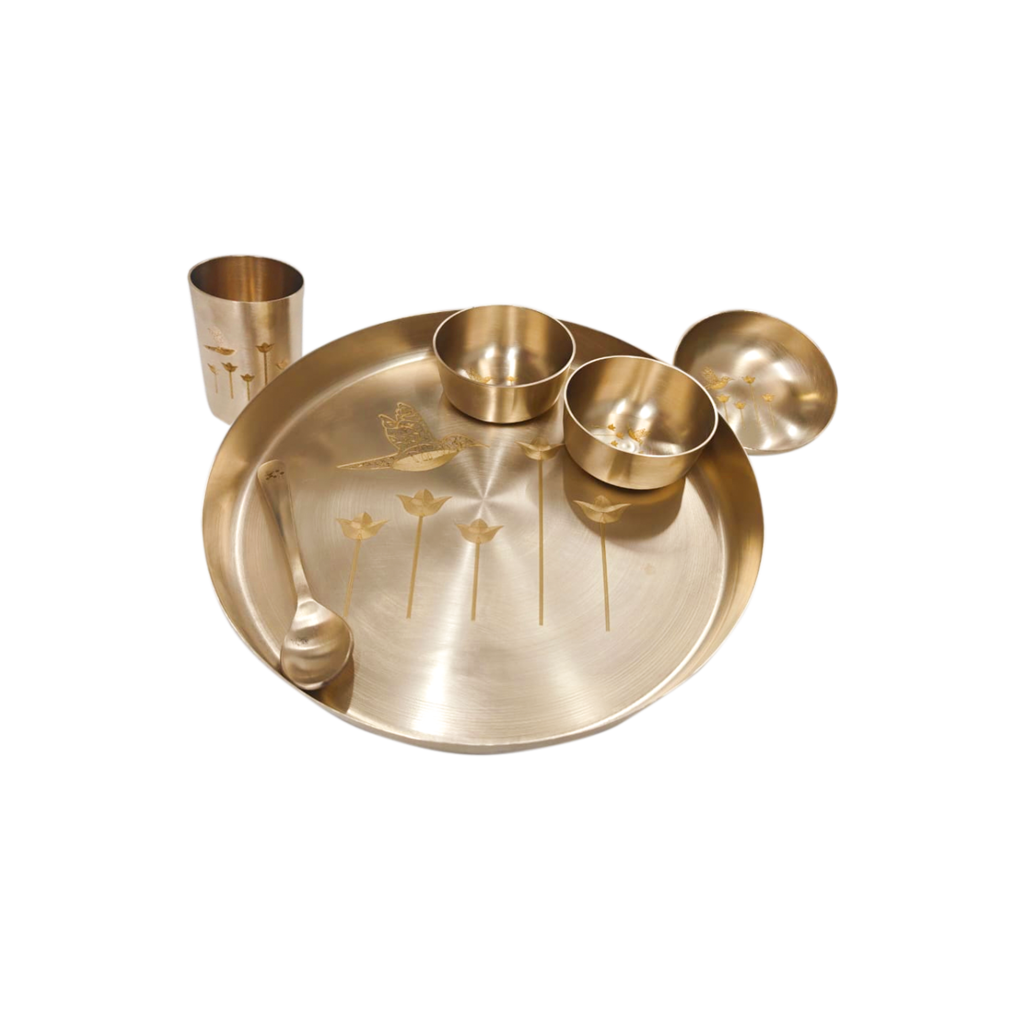 Bronze Dinner Set - Laser Designed | 6 Items