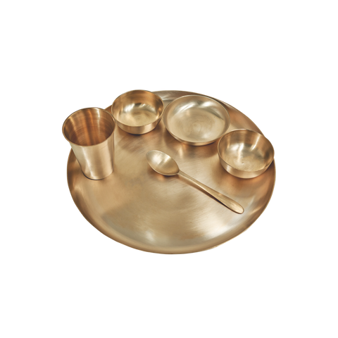 Bronze Dinner Set - Plate | 6 Items