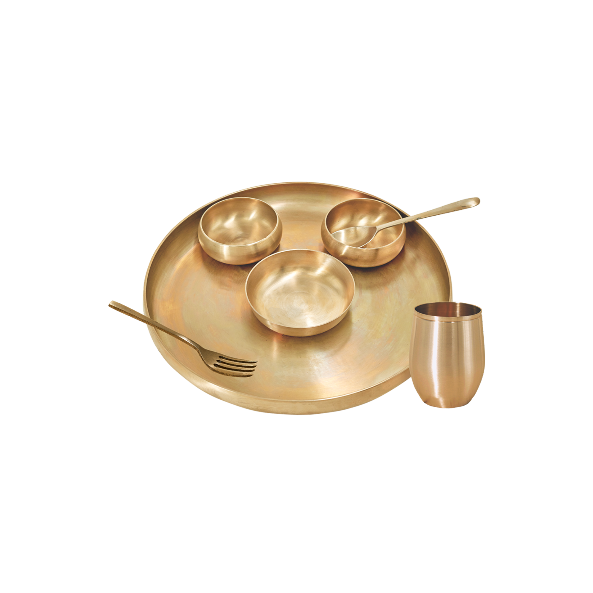 Bronze Dinner Set - Curve Thali