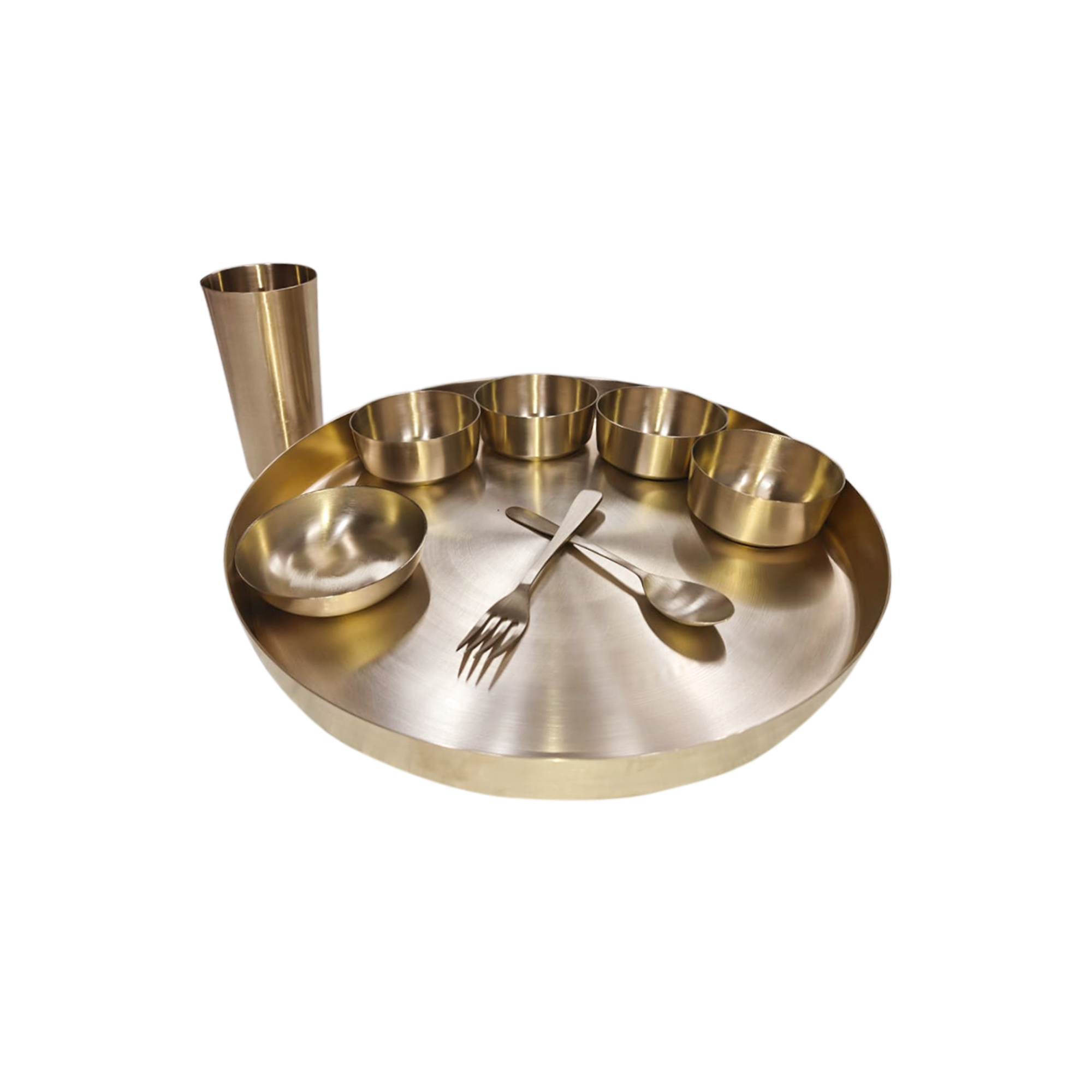 Bronze Dinner Set - Patiala | 9 Items