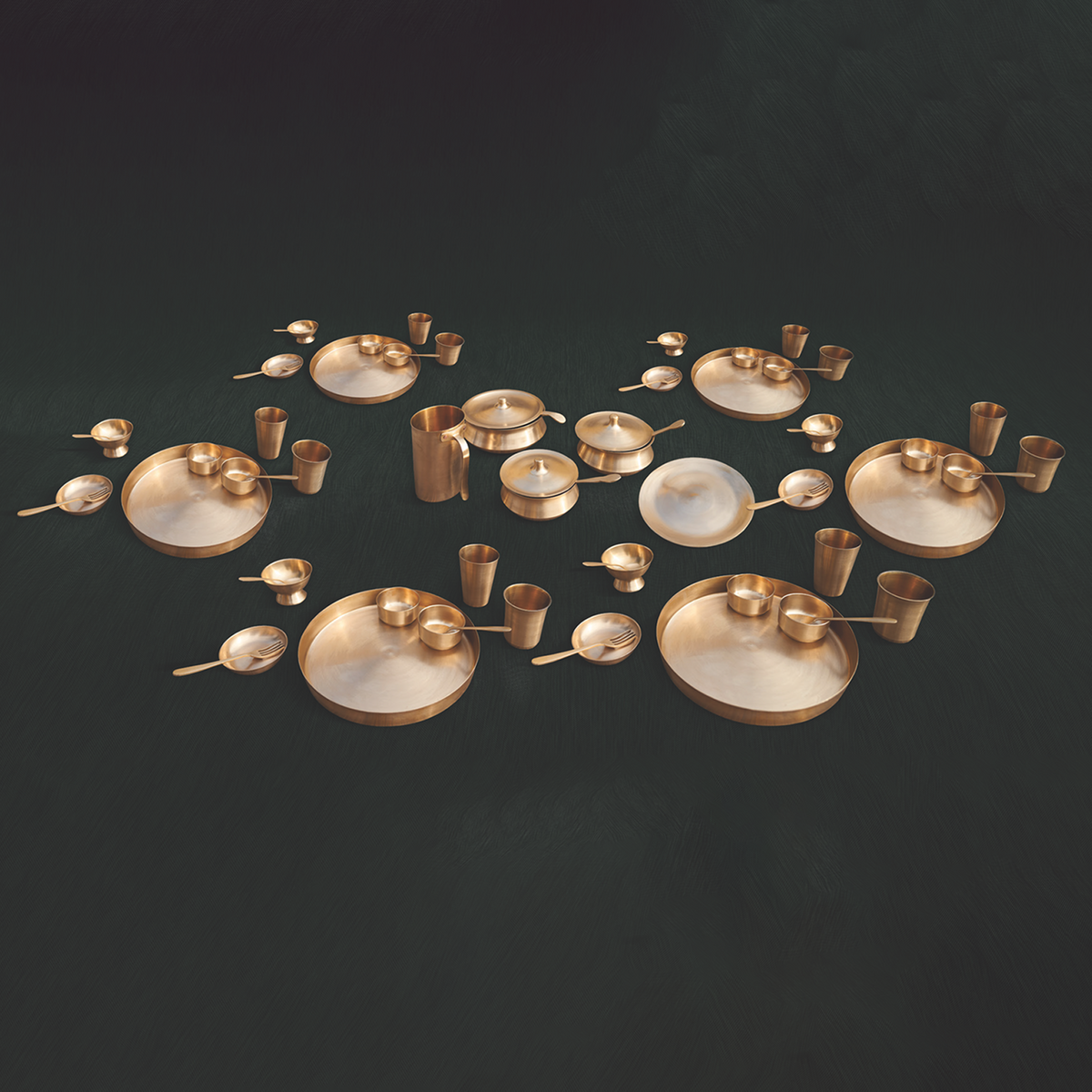 Bronze Lunch Set - GALA | 68 Items