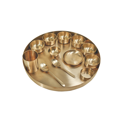 Bronze Dinner Set - Rajwadi | 13 Items