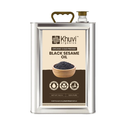 Cold Pressed Black Sesame Oil (Kachi Ghani)