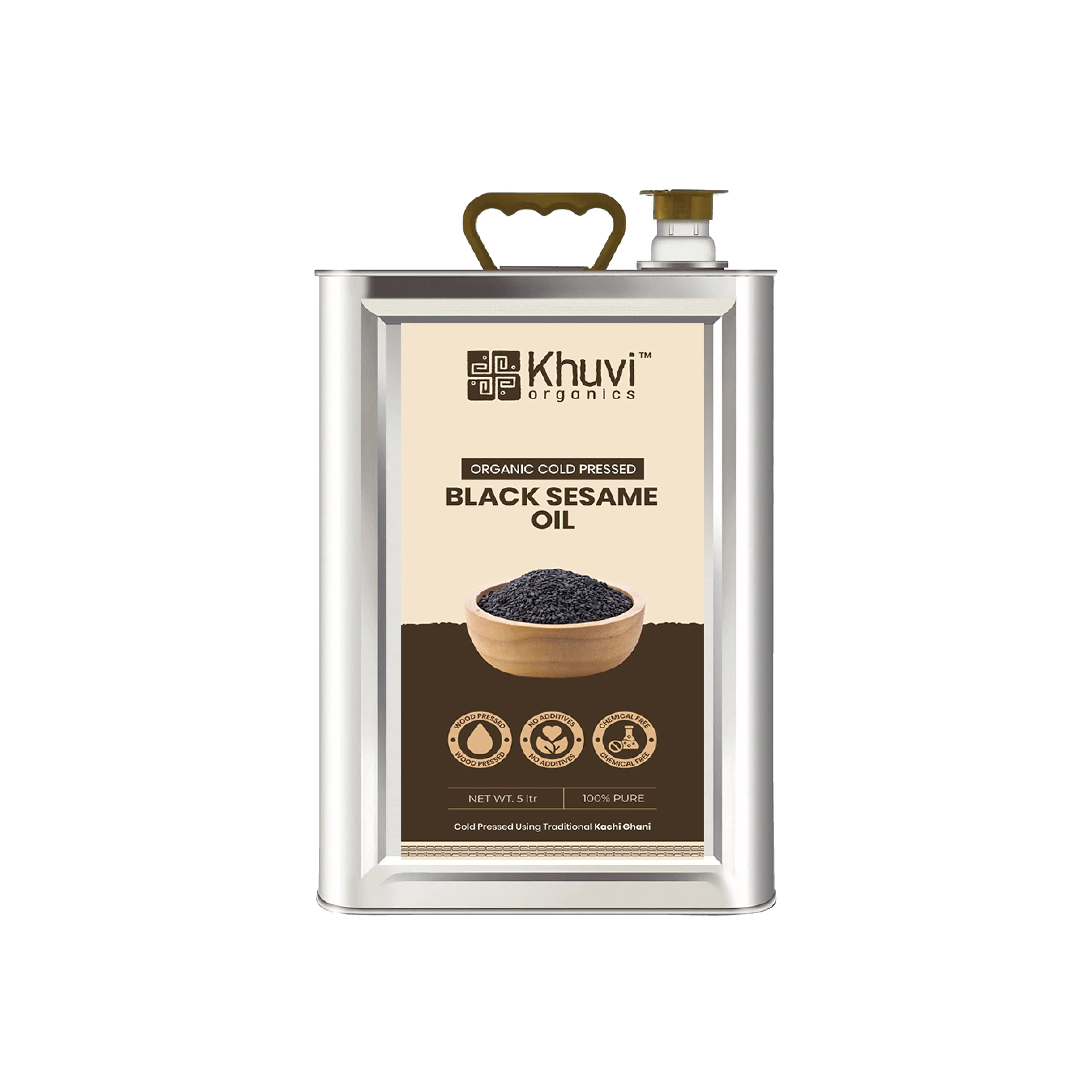 Cold Pressed Black Sesame Oil (Kachi Ghani)