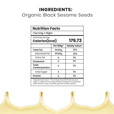 Cold Pressed Black Sesame Oil (Kachi Ghani)