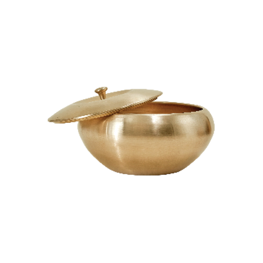 Bronze Handi with Lid - Curve