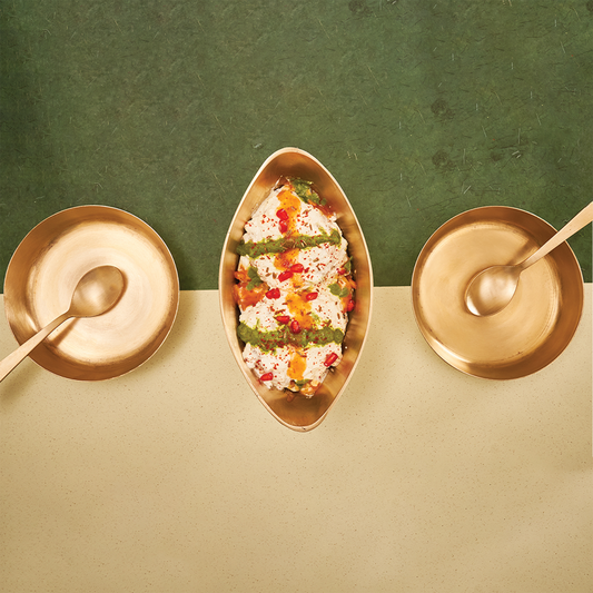 Bronze Dahi Bhalla Set