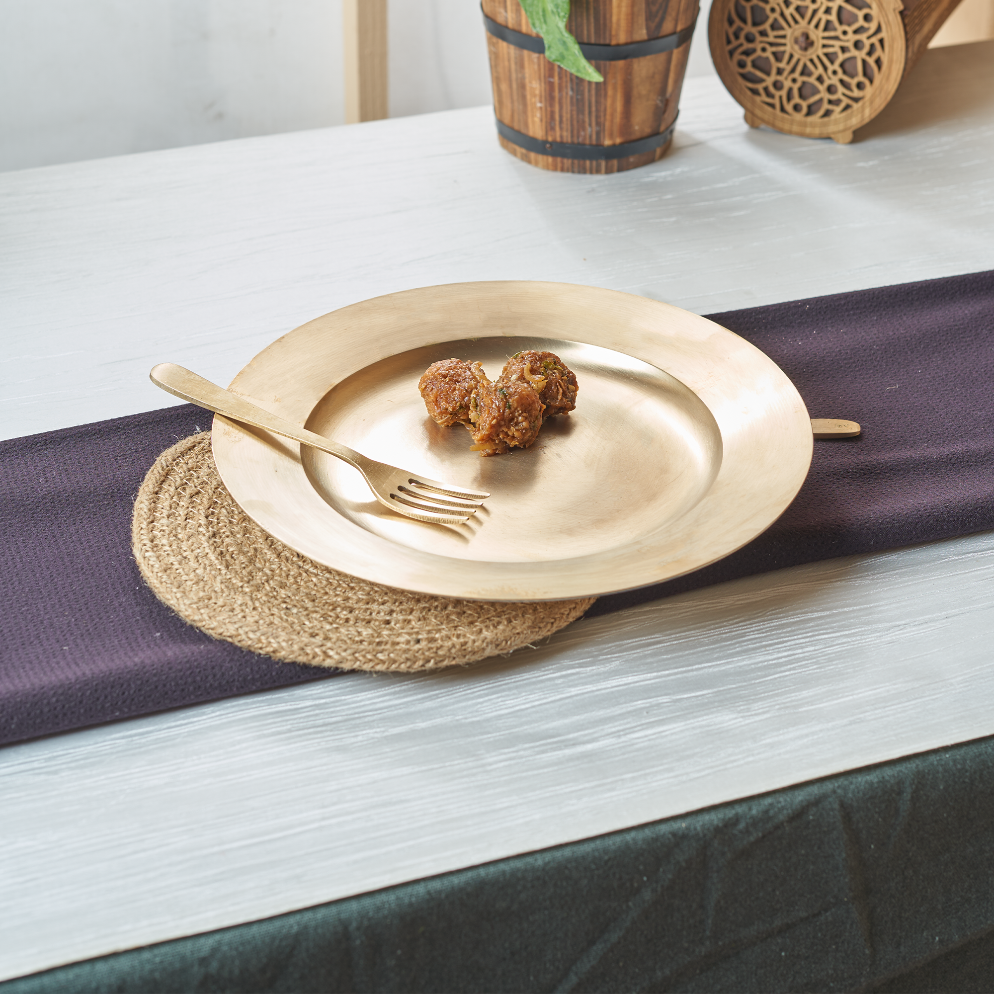 Bronze Plate - Rice (Deep)