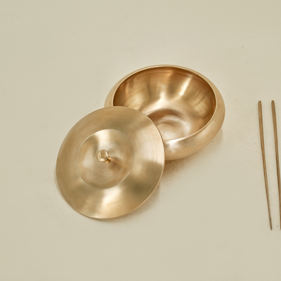 Bronze Handi with Lid - Apple