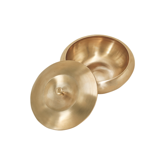 Bronze Handi with Lid - Apple