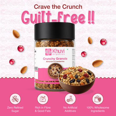 Crunchy Granola – Almonds & Cranberries