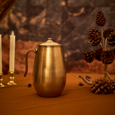 Bronze Jug with Lid - Damru