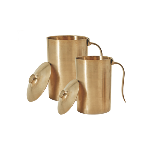 Bronze Jug with Lid - Pipe