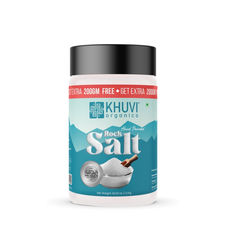 Hand Pounded Himalayan Rock Salt (Sendha/Sindhav) - White