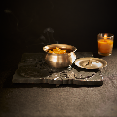 Bronze Handi with Lid