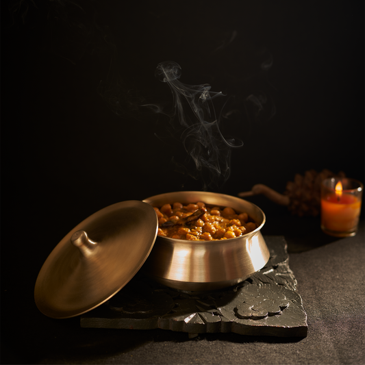 Bronze Handi with Lid