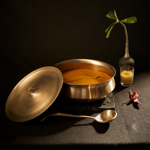Bronze Handi with Lid