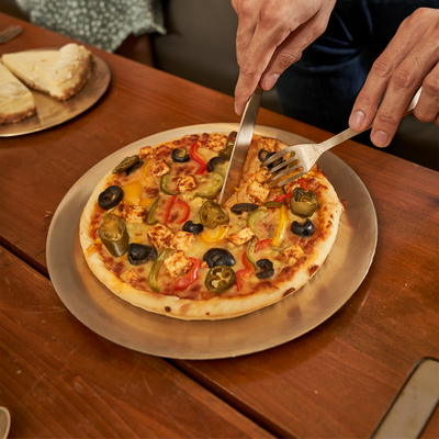 Bronze Pizza Platter Set