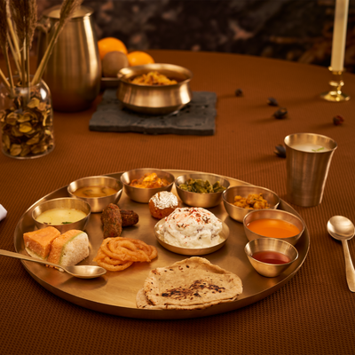 Bronze Dinner Set - Rajwadi | 13 Items