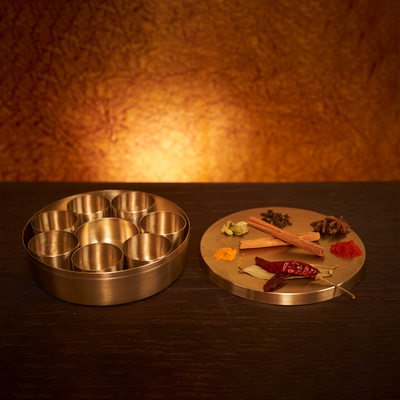Bronze Spice Box (Masala Box)