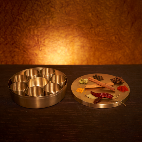 Bronze Spice Box (Masala Box)